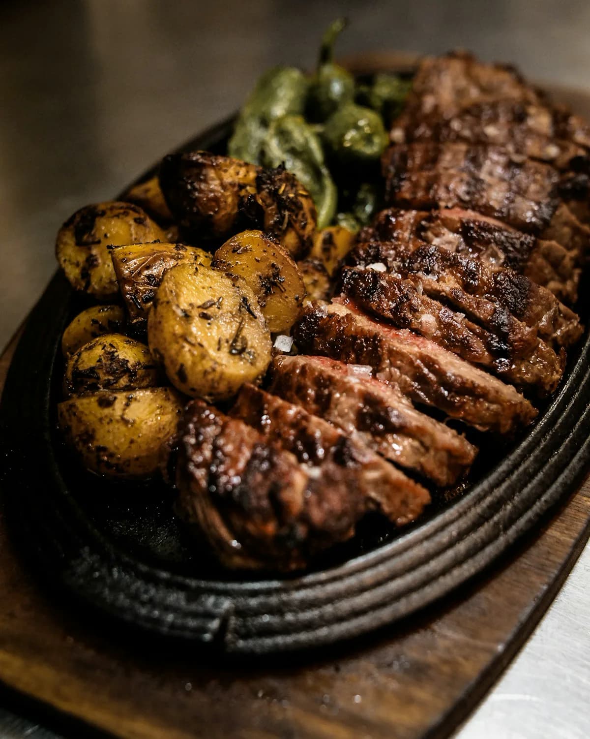 Côte de bœuf, feu de bois